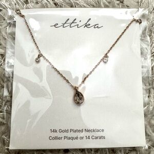 Dripping in Crystals Drop Necklace